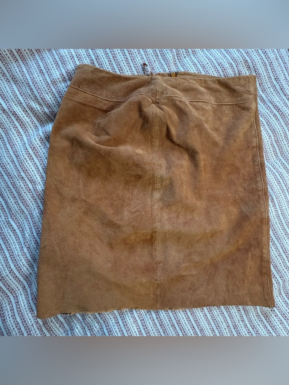 Justin Taylor Genuine Leather Skirt - Size 7/8 - Lined
